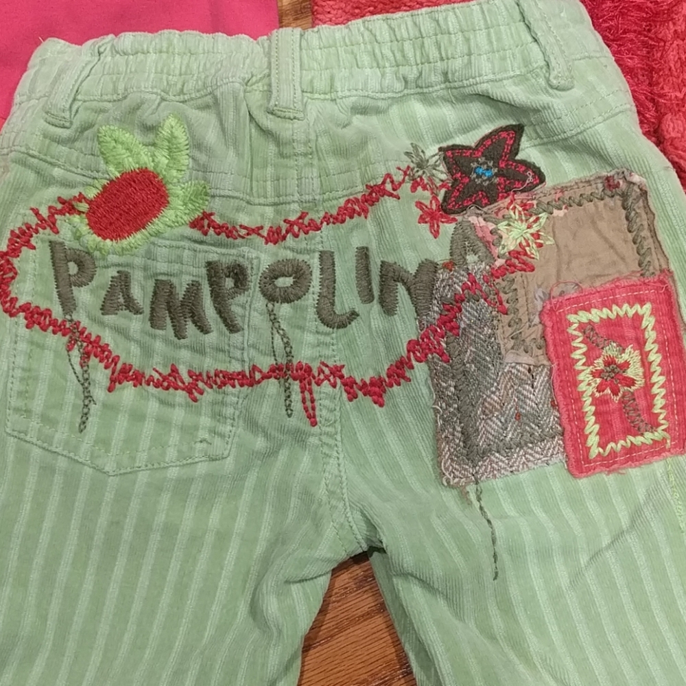 3 Piece Pink and Green Pampolina Outfit